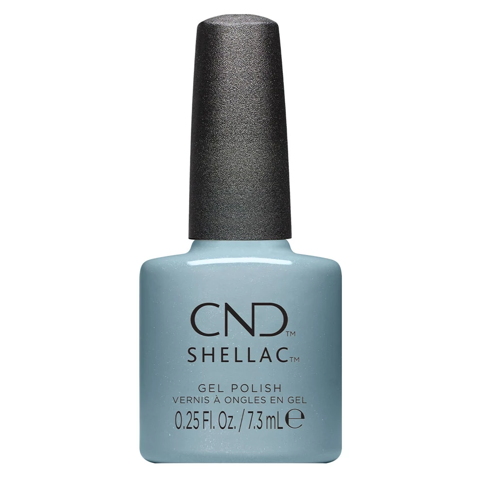 CND Shellac Teal Textile #449